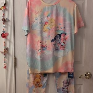NWT Care Bear 2 Piece Tye Dye Kawaii Set